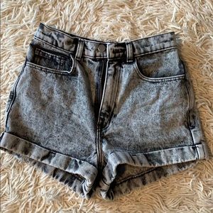 American Apparel High Waisted Jean shorts